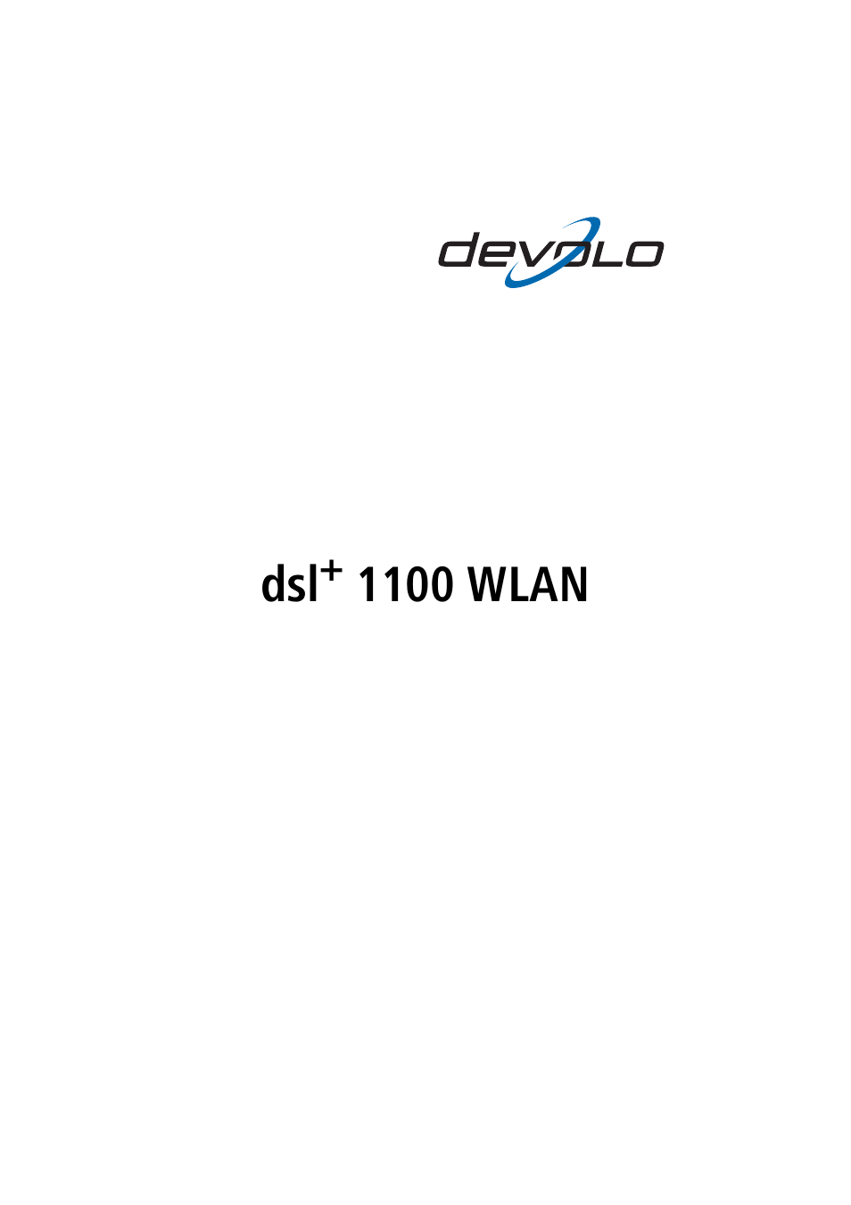 Devolo dsl+ 1100 WLAN User Manual | 41 pages