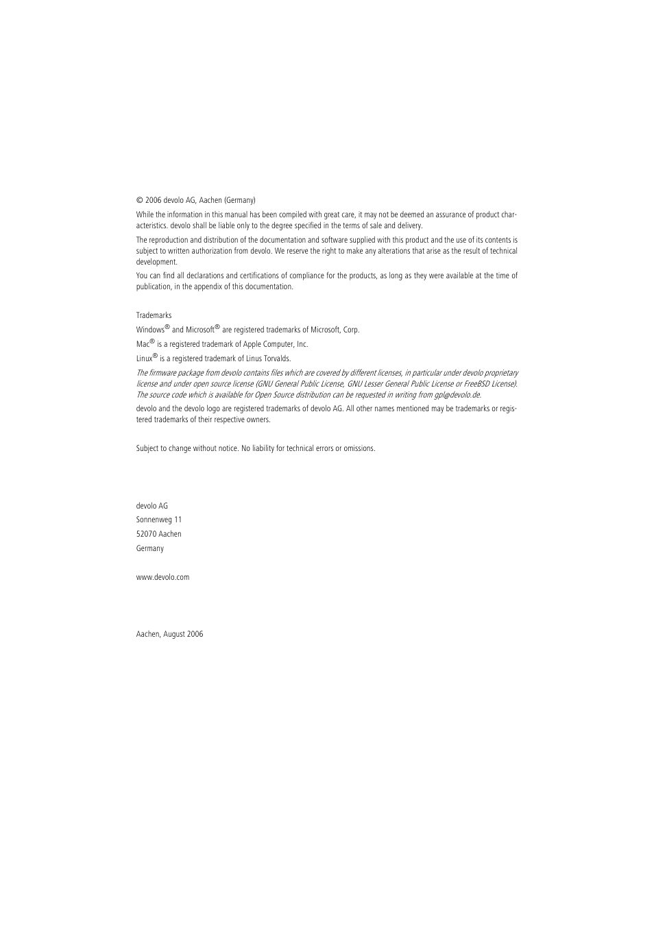 Devolo dsl+ 1100 WLAN User Manual | Page 2 / 41