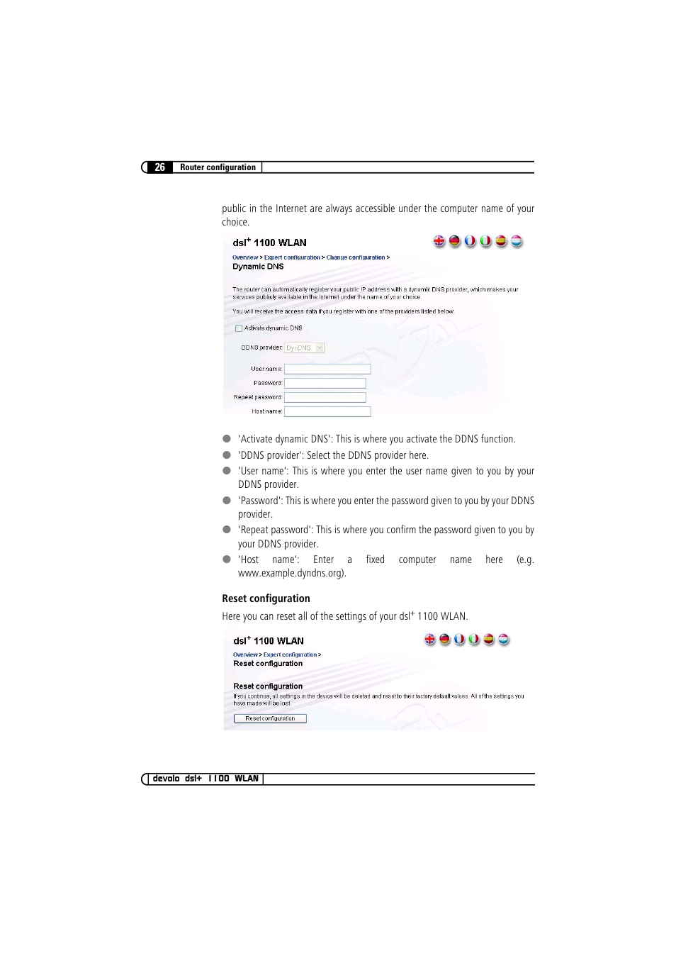 Devolo dsl+ 1100 WLAN User Manual | Page 26 / 41