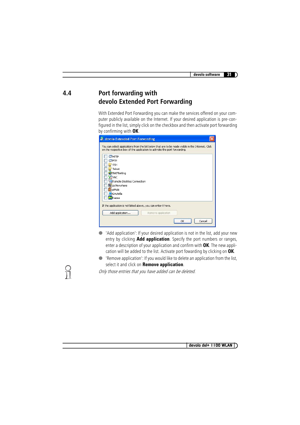 Devolo dsl+ 1100 WLAN User Manual | Page 31 / 41