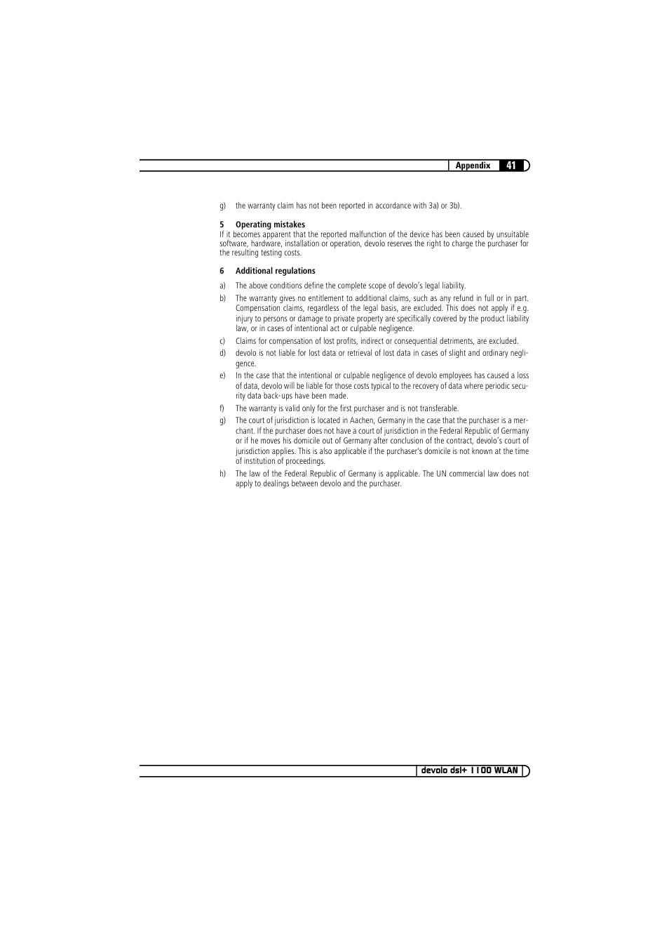 Devolo dsl+ 1100 WLAN User Manual | Page 41 / 41