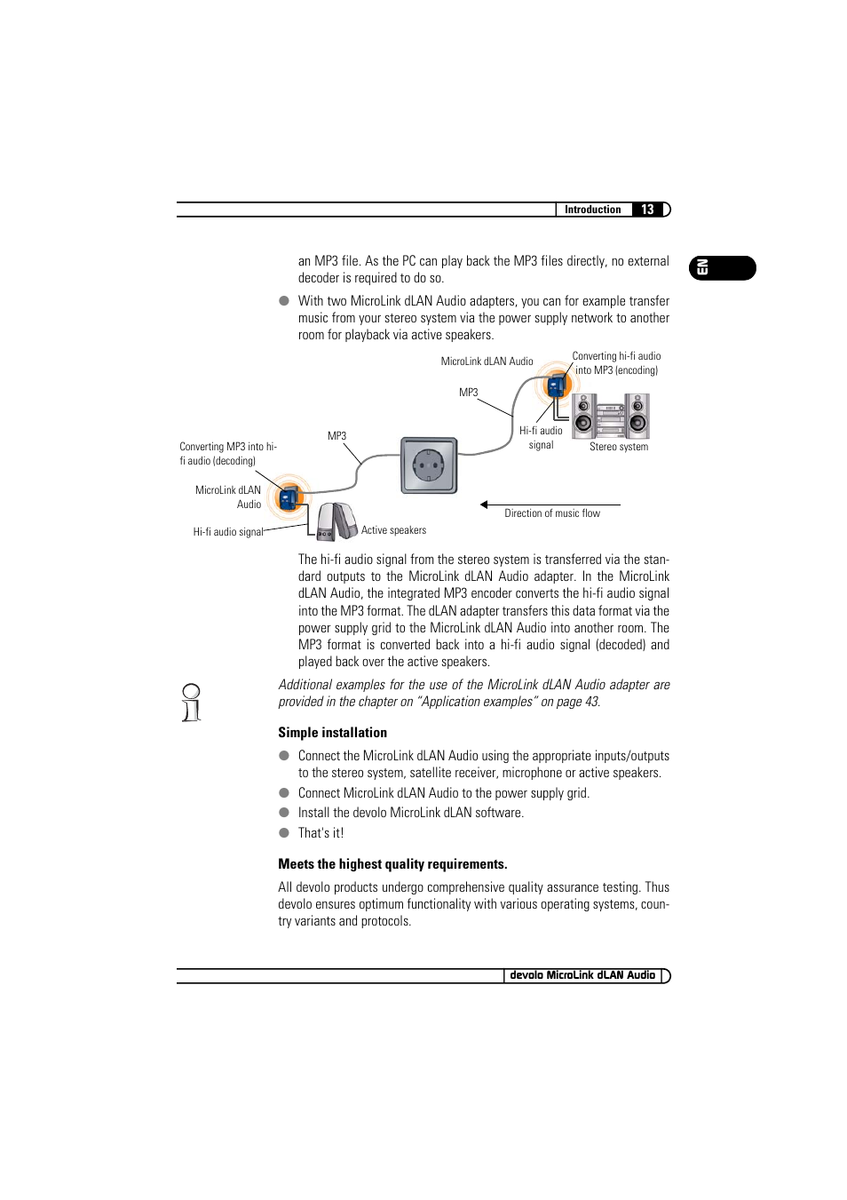 Devolo MicroLink dLAN Audio User Manual | Page 13 / 58