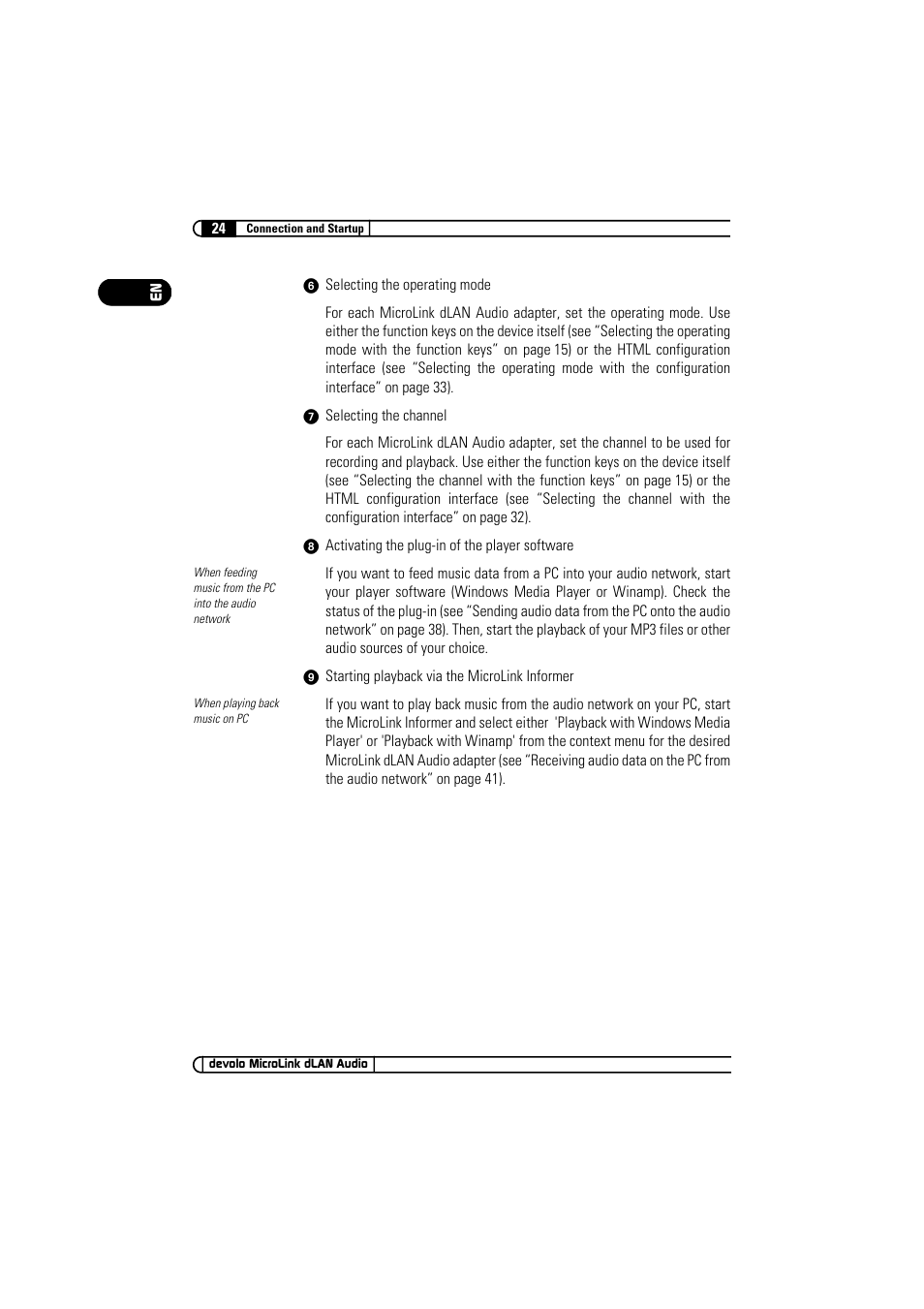 Devolo MicroLink dLAN Audio User Manual | Page 24 / 58