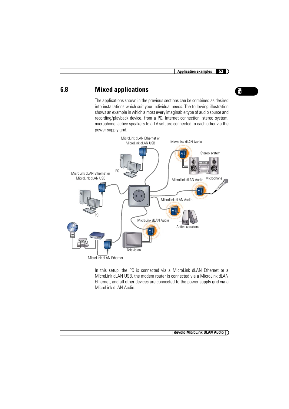 8 mixed applications, Mixed applications | Devolo MicroLink dLAN Audio User Manual | Page 53 / 58
