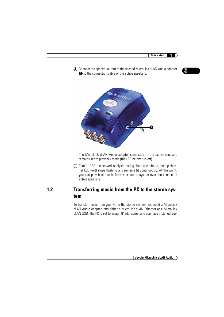 Devolo MicroLink dLAN Audio User Manual | Page 9 / 58