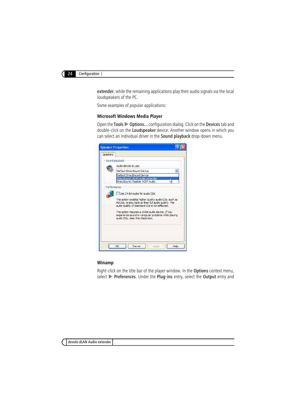 Devolo LAN Audio extender User Manual | Page 24 / 43