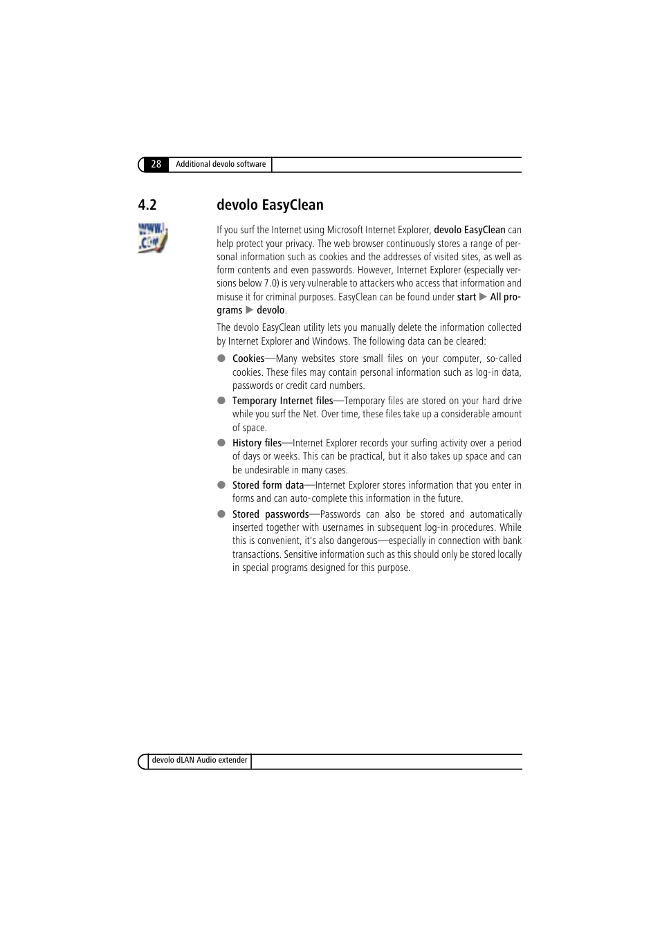 2 devolo easyclean | Devolo LAN Audio extender User Manual | Page 28 / 43