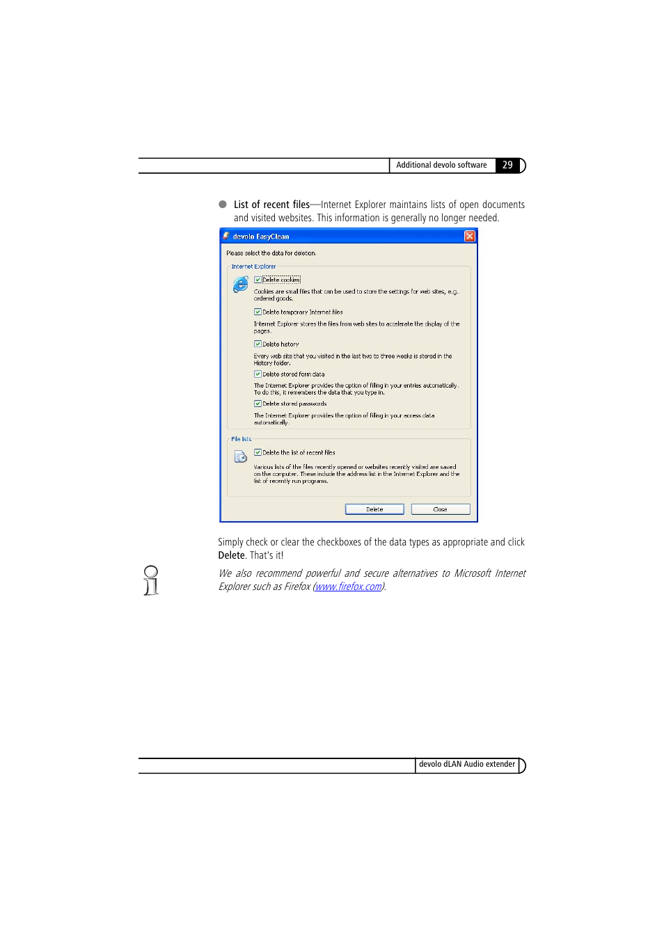 Devolo LAN Audio extender User Manual | Page 29 / 43