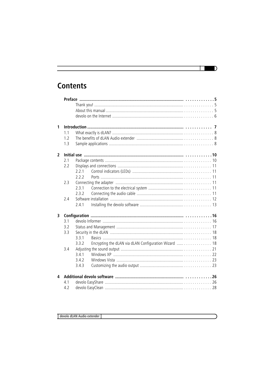 Devolo LAN Audio extender User Manual | Page 3 / 43