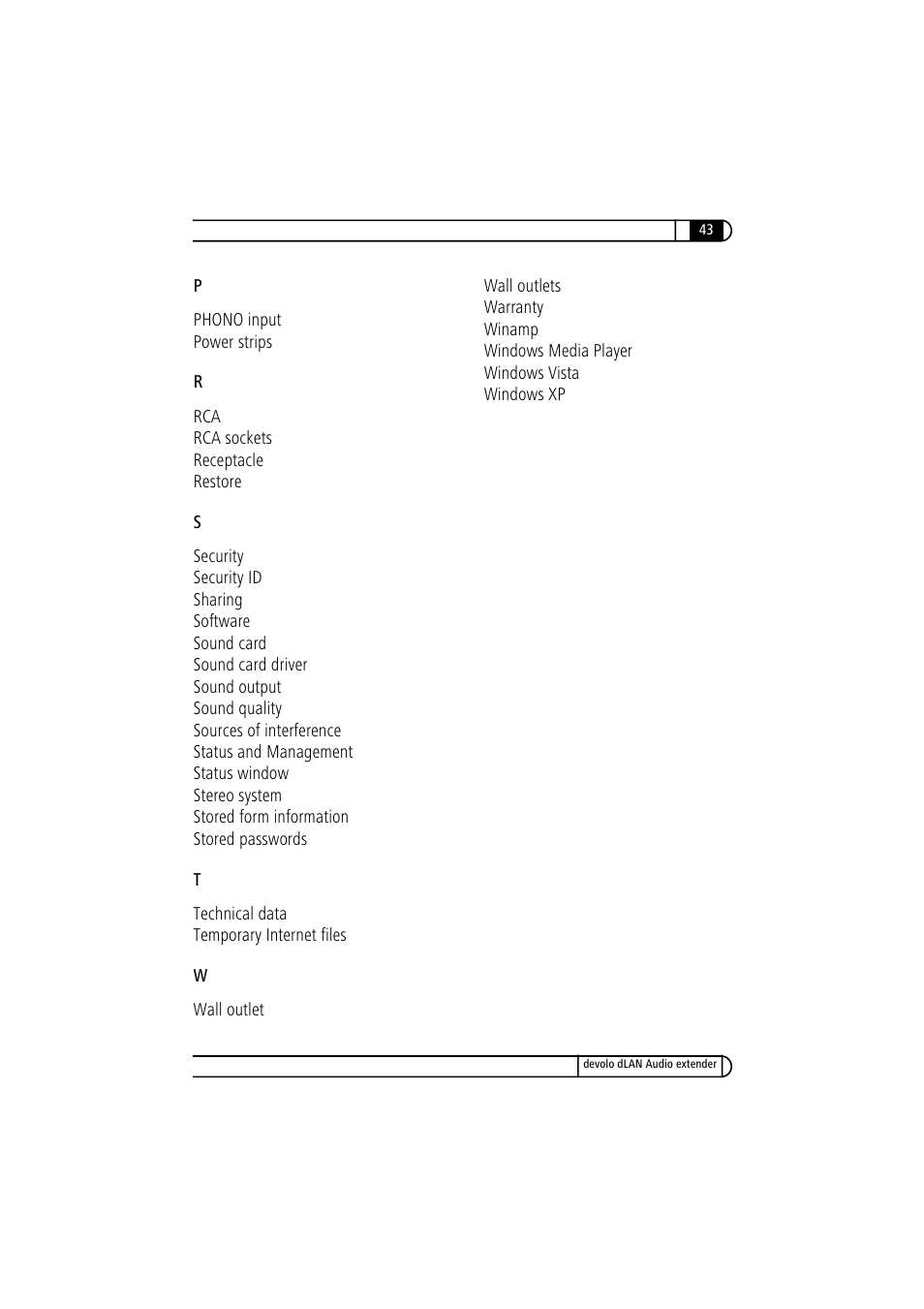 Devolo LAN Audio extender User Manual | Page 43 / 43