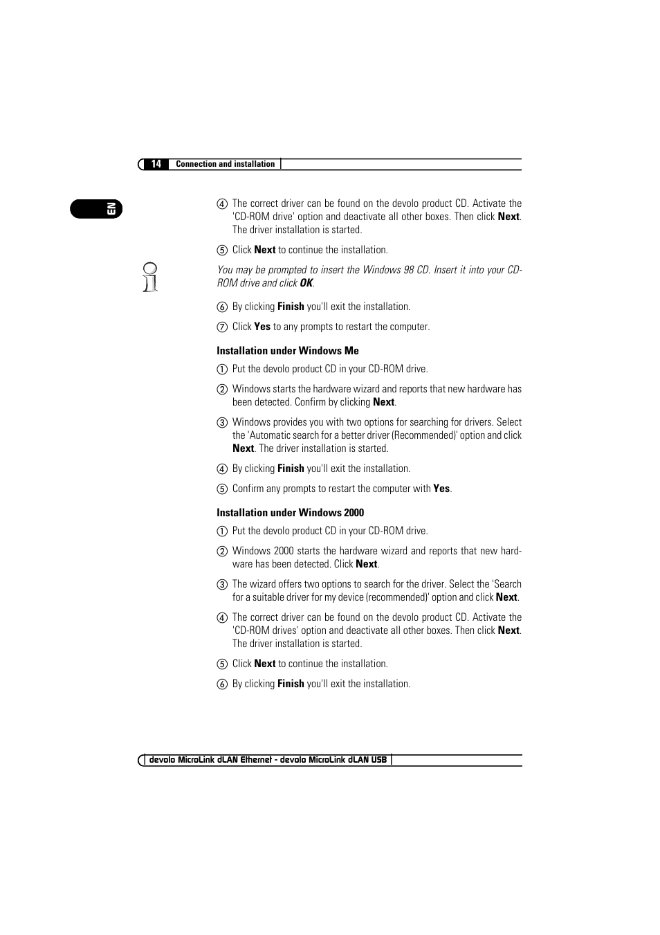Devolo MicroLink dLAN Ethernet User Manual | Page 14 / 33