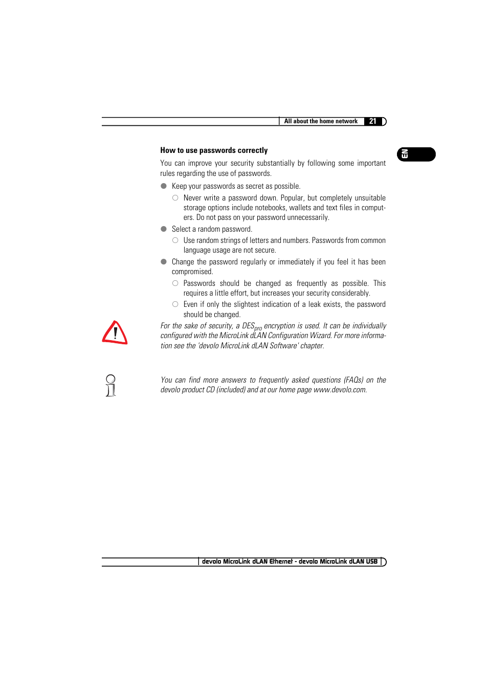 Devolo MicroLink dLAN Ethernet User Manual | Page 21 / 33