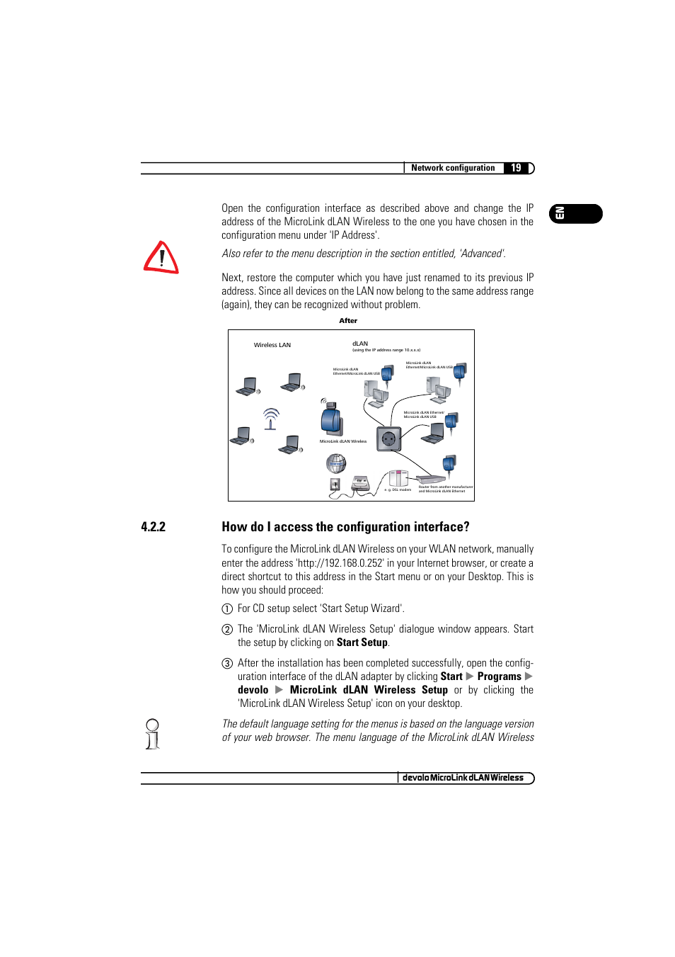 2 how do i access the configuration interface | Devolo MicroLink dLAN Wireless User Manual | Page 19 / 38