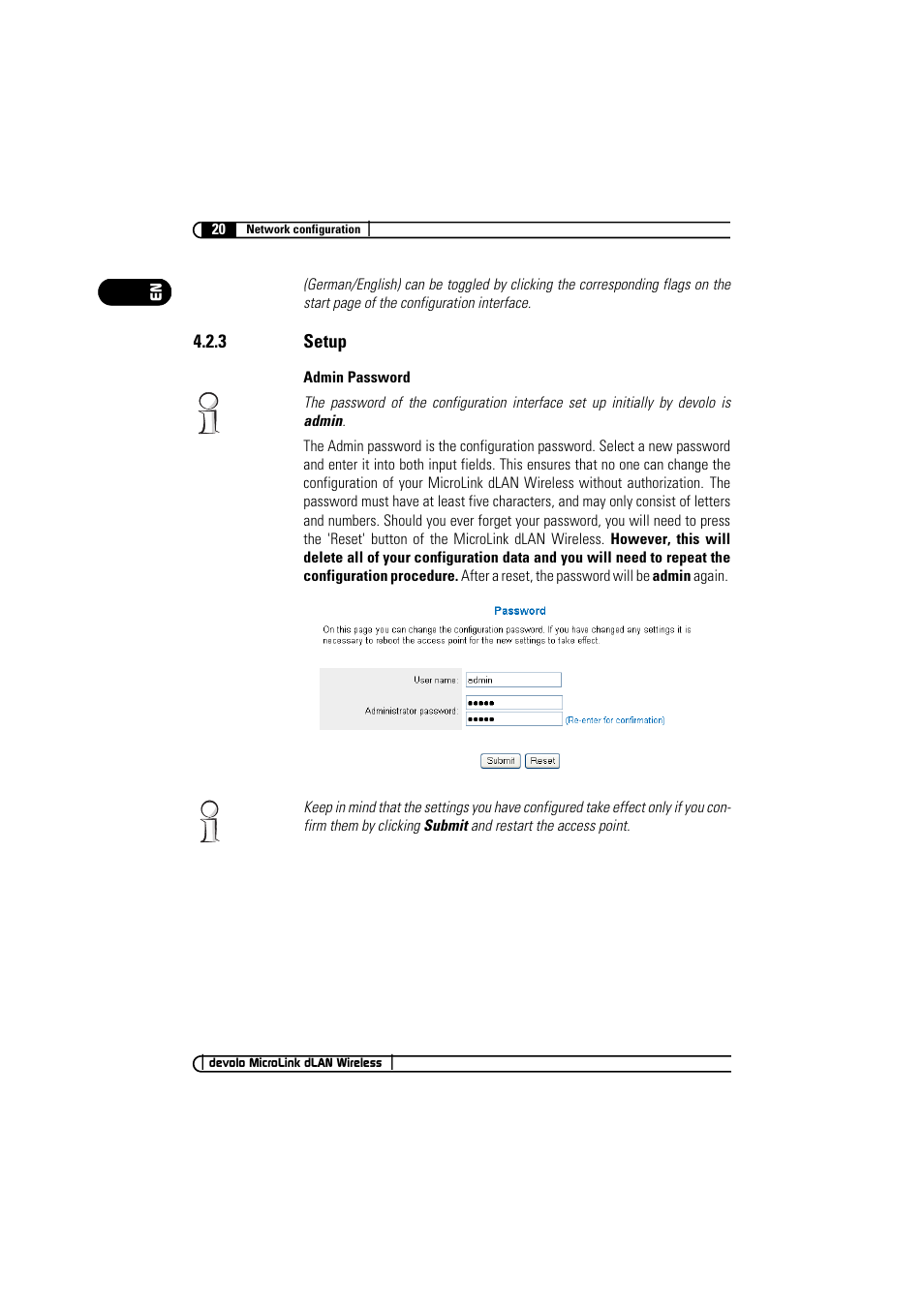 3 setup | Devolo MicroLink dLAN Wireless User Manual | Page 20 / 38