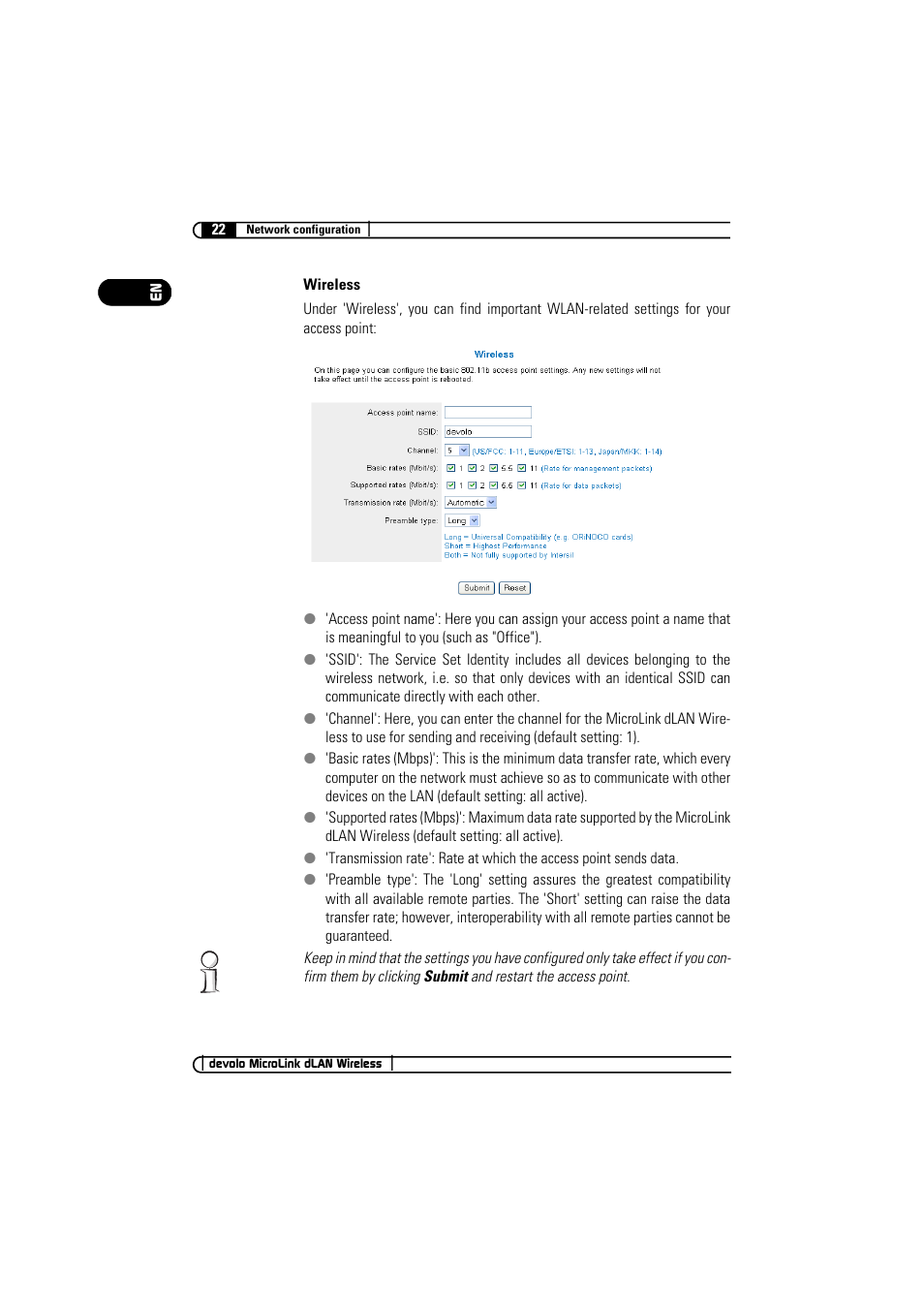 Devolo MicroLink dLAN Wireless User Manual | Page 22 / 38