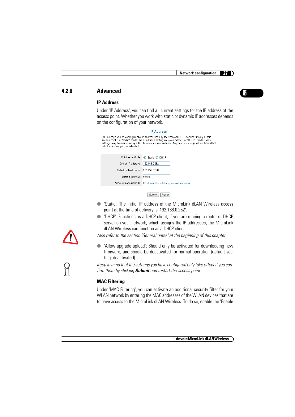 6 advanced | Devolo MicroLink dLAN Wireless User Manual | Page 27 / 38