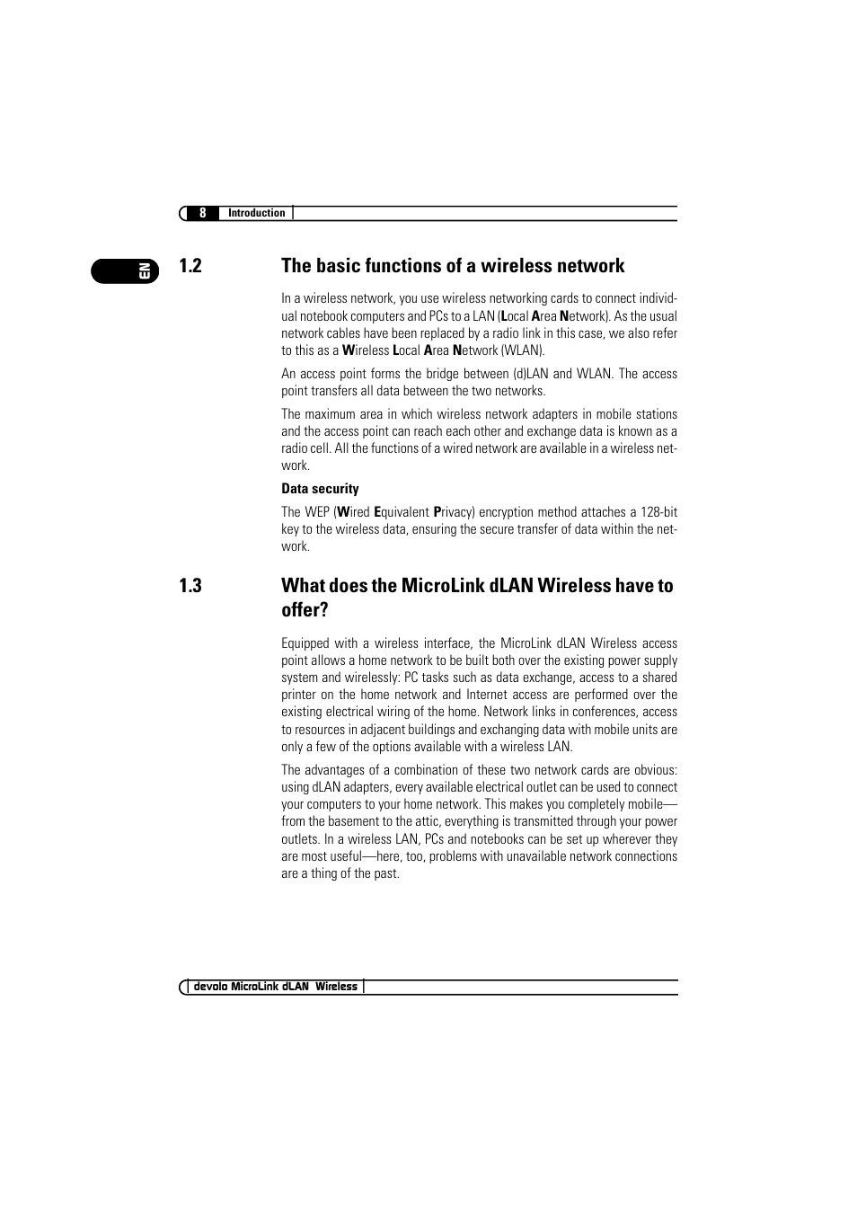 2 the basic functions of a wireless network | Devolo MicroLink dLAN Wireless User Manual | Page 8 / 38