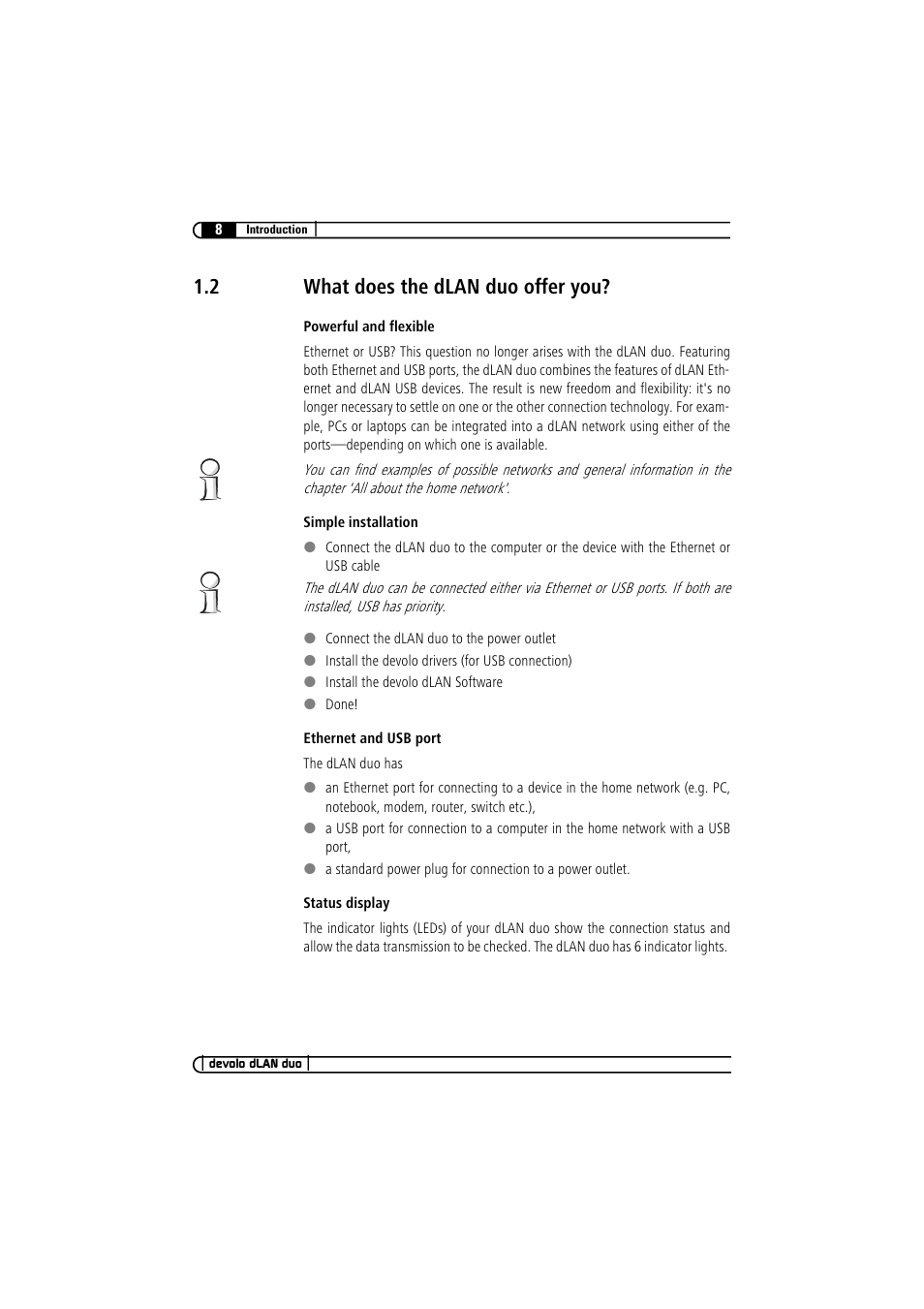 2 what does the dlan duo offer you, What does the dlan duo offer you | Devolo dLAN duo User Manual | Page 8 / 29