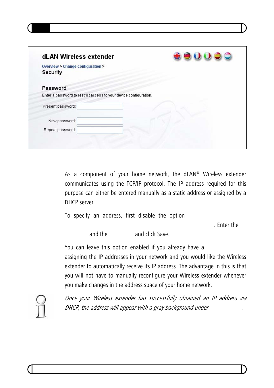 2 network settings | Devolo dLAN Wireless extender User Manual | Page 23 / 57