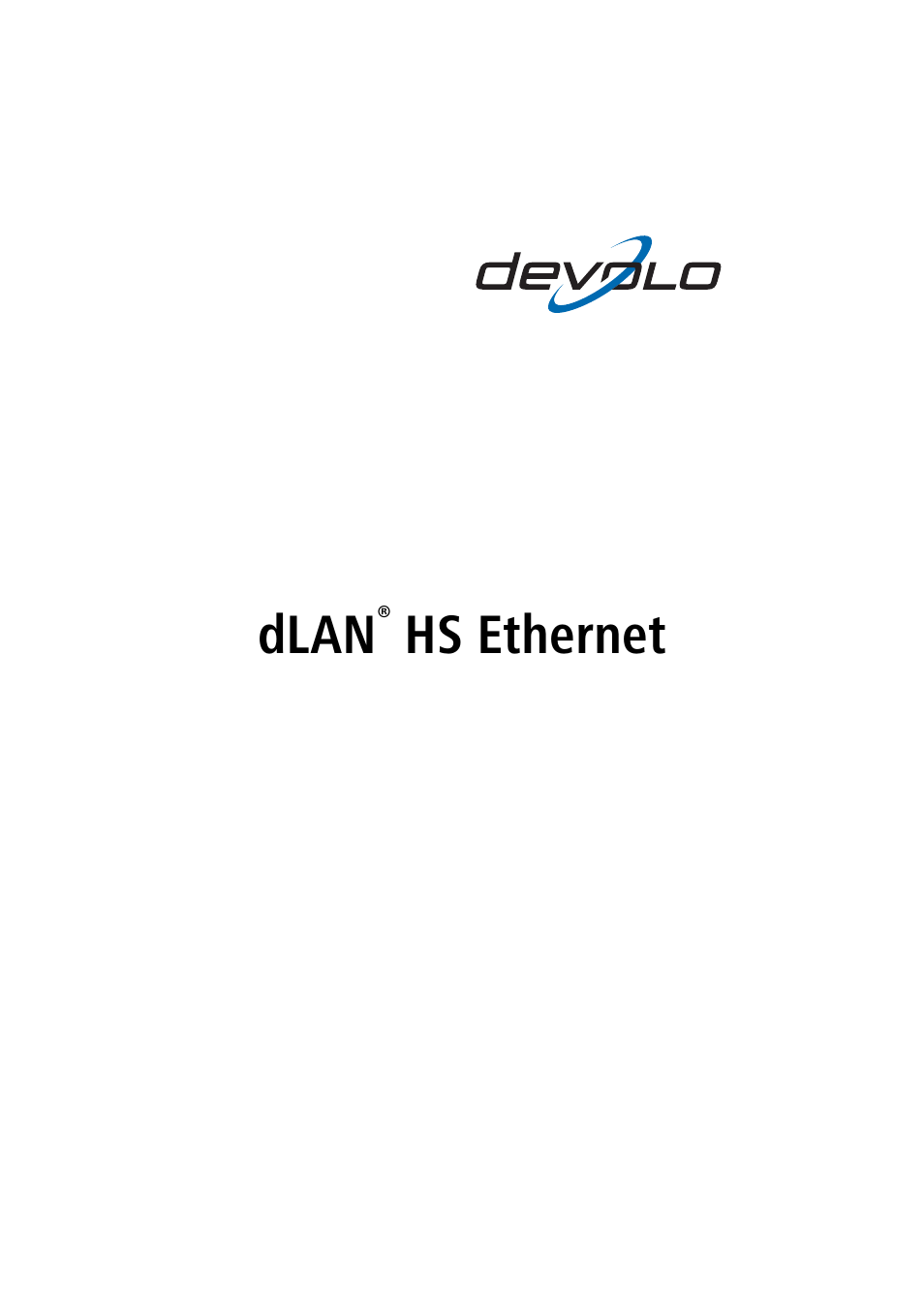 Devolo dLAN Highspeed Ethernet User Manual | 25 pages