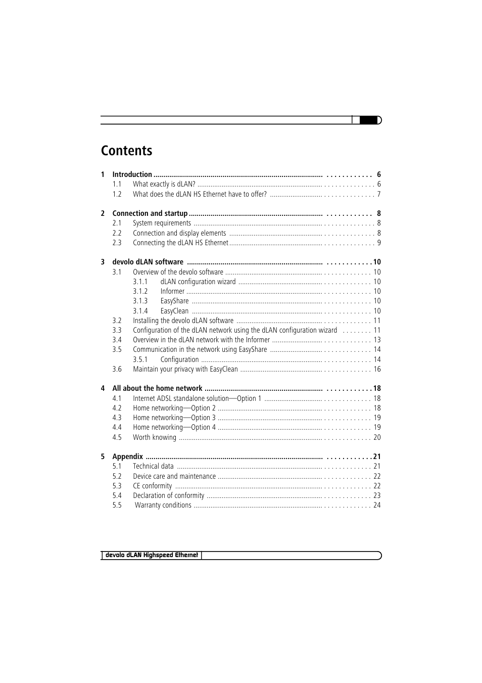 Devolo dLAN Highspeed Ethernet User Manual | Page 5 / 25