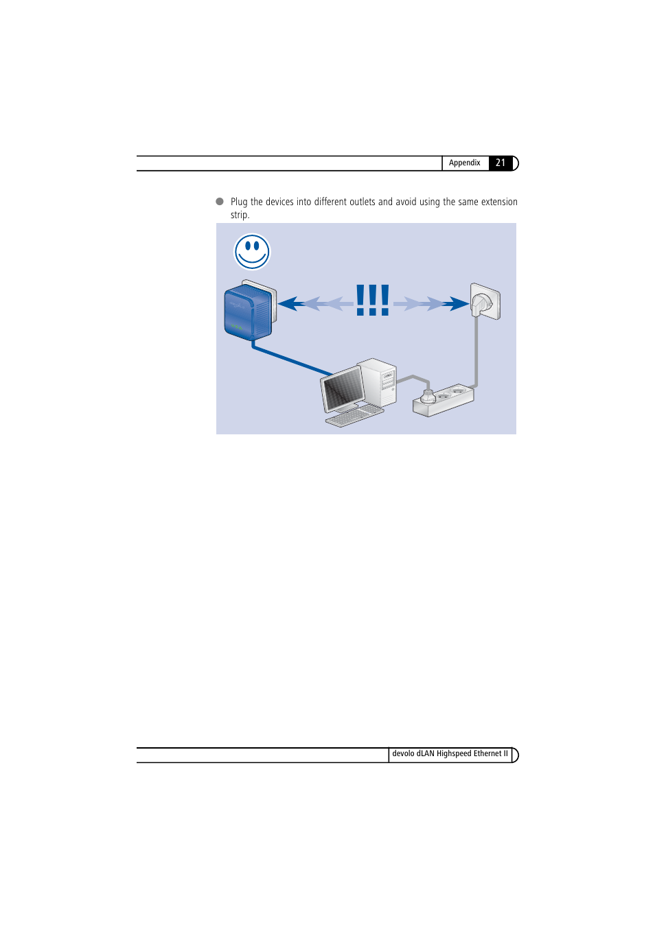 Devolo dLAN Highspeed Ethernet II User Manual | Page 21 / 27