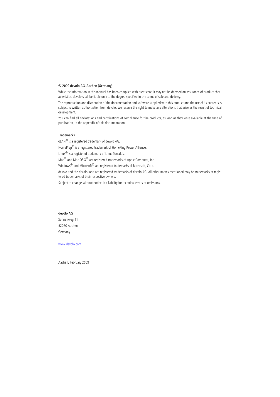 Devolo dLAN 85 HSplus User Manual | Page 2 / 26