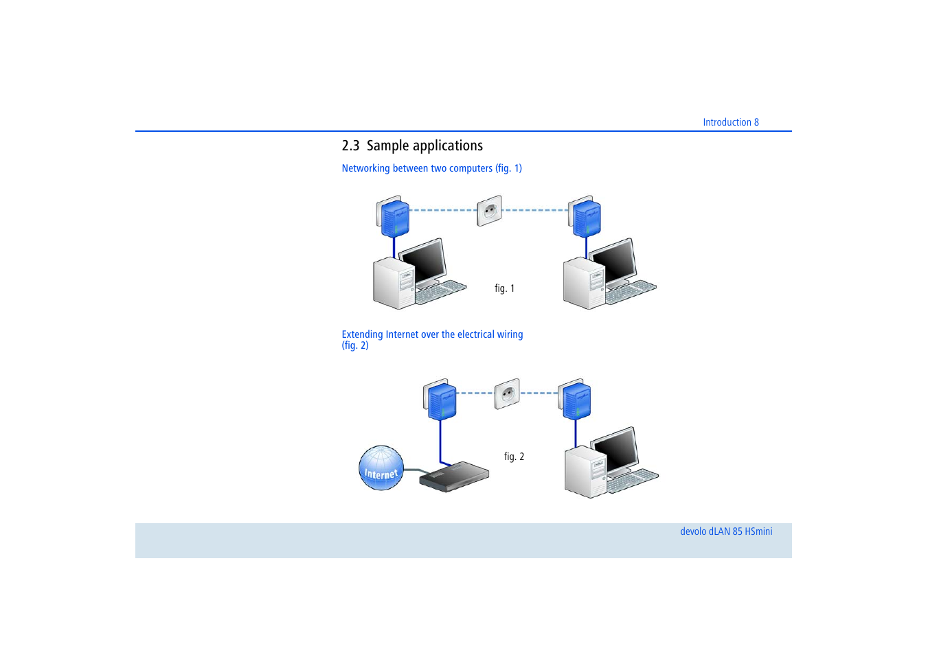 3 sample applications, Sample applications | Devolo dLAN 85 HSmini User Manual | Page 9 / 28