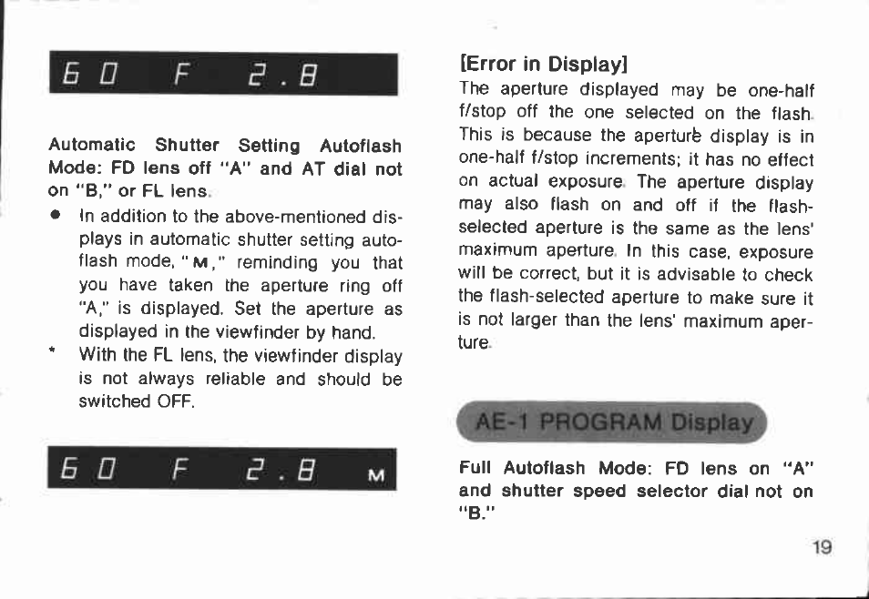 Shutter speed and aperture | Canon 166 A User Manual | Page 19 / 57