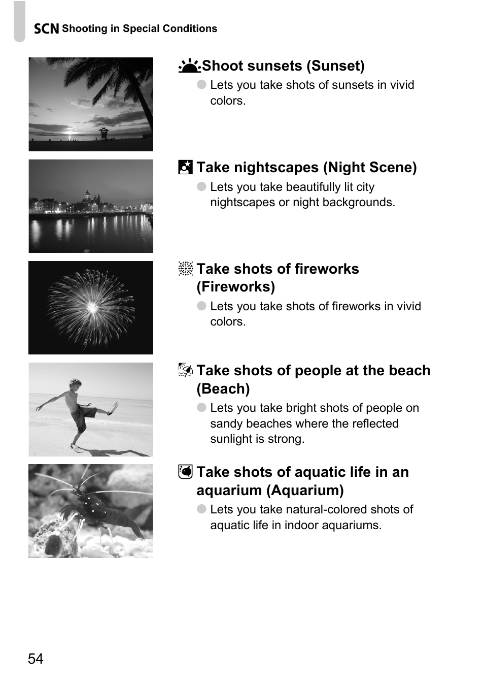 P. 54) | Canon A1100 IS User Manual | Page 54 / 131