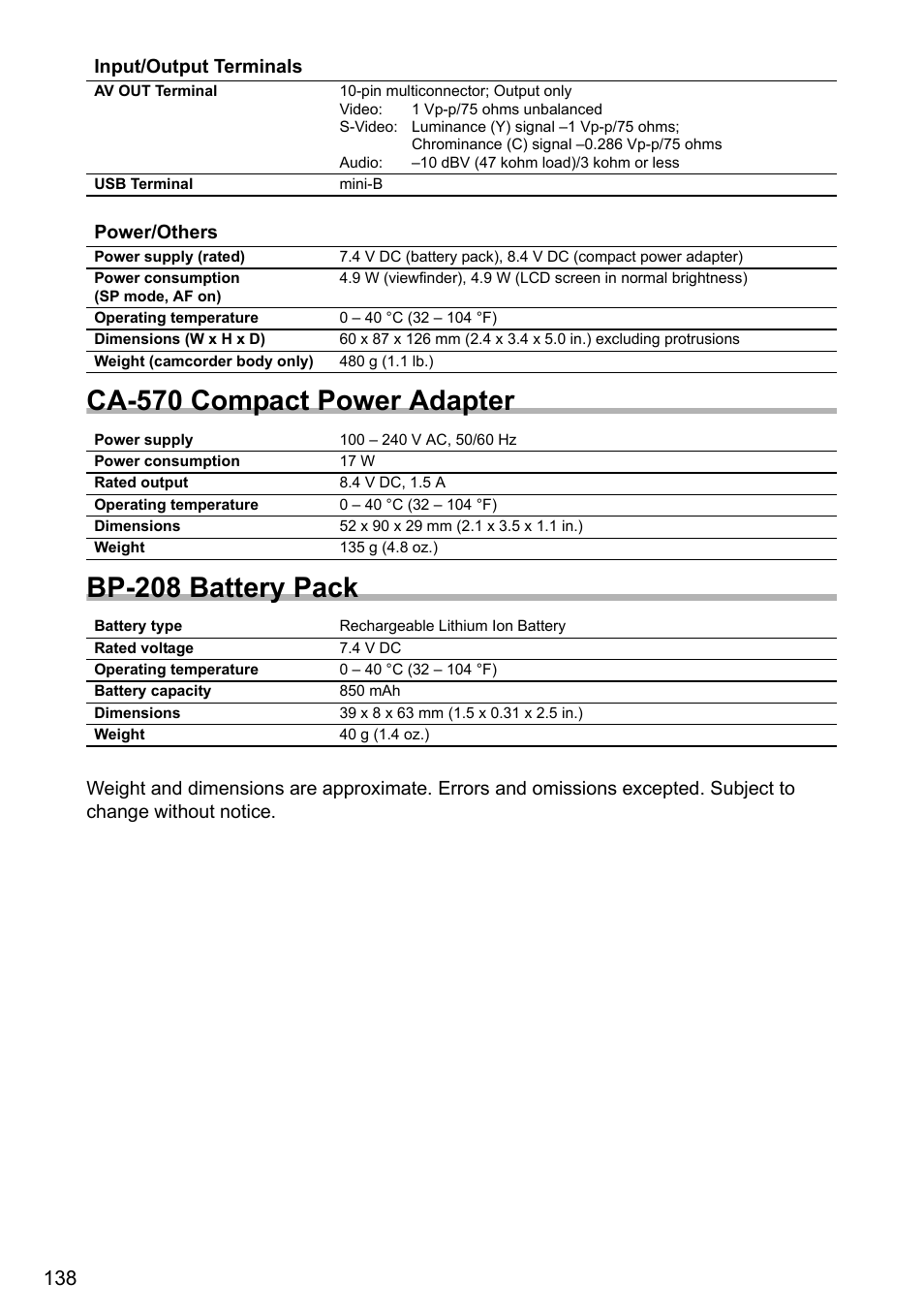 Canon DC40 User Manual | Page 138 / 144