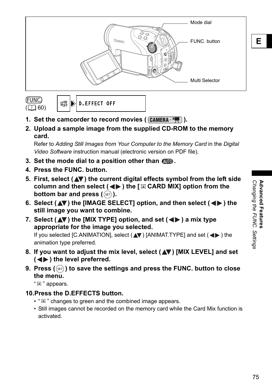 Canon DC40 User Manual | Page 75 / 144