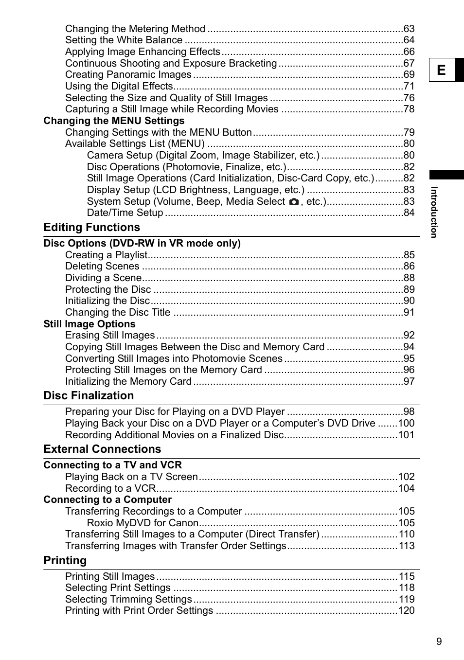 Canon DC40 User Manual | Page 9 / 144