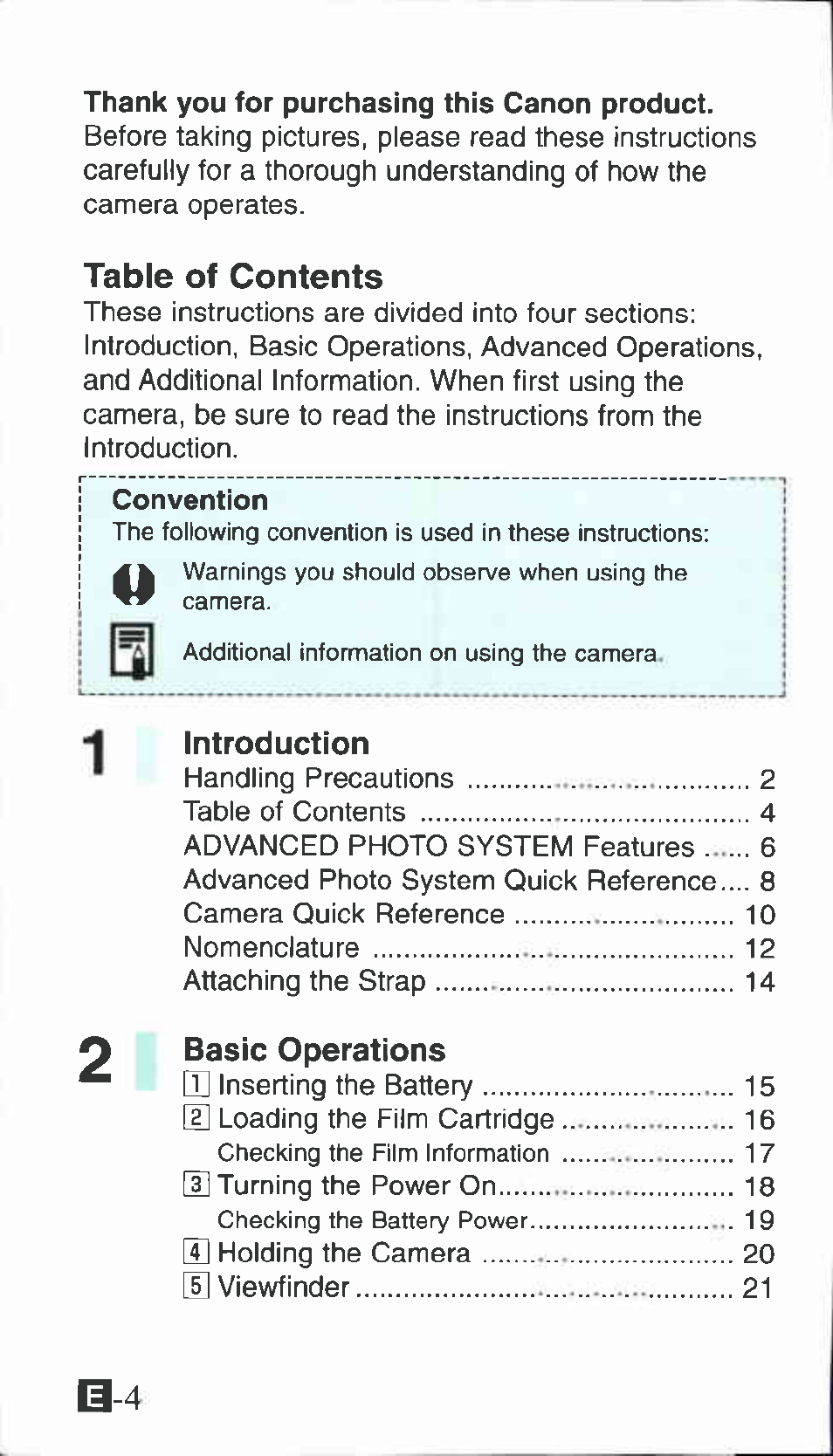 Canon Ixus M 1 User Manual | Page 4 / 50