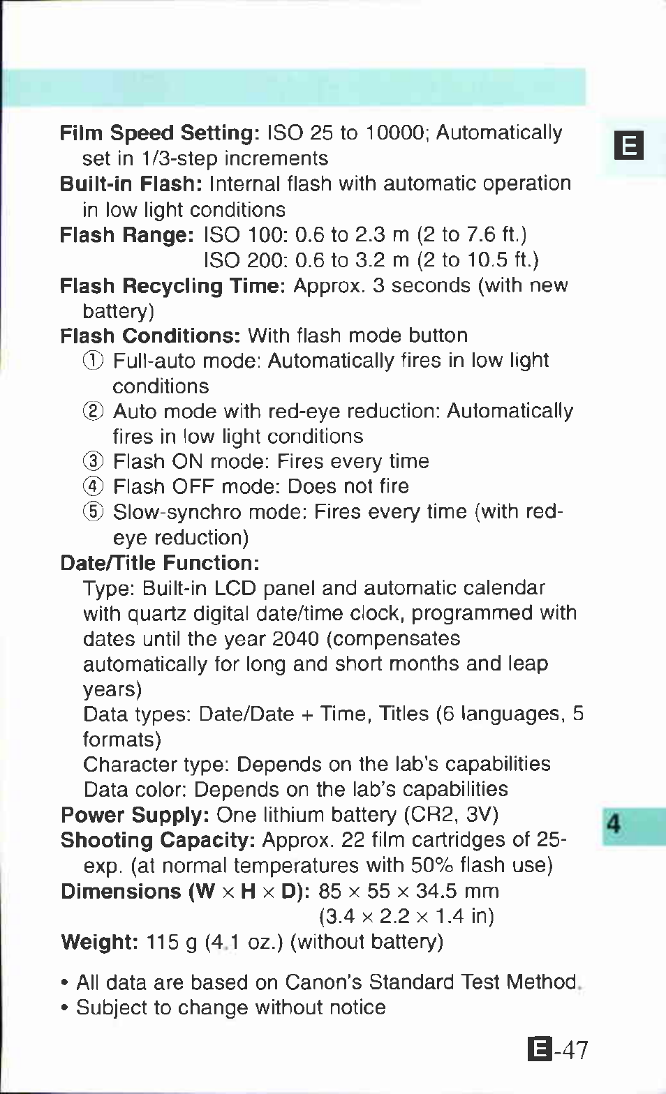 Canon Ixus M 1 User Manual | Page 47 / 50