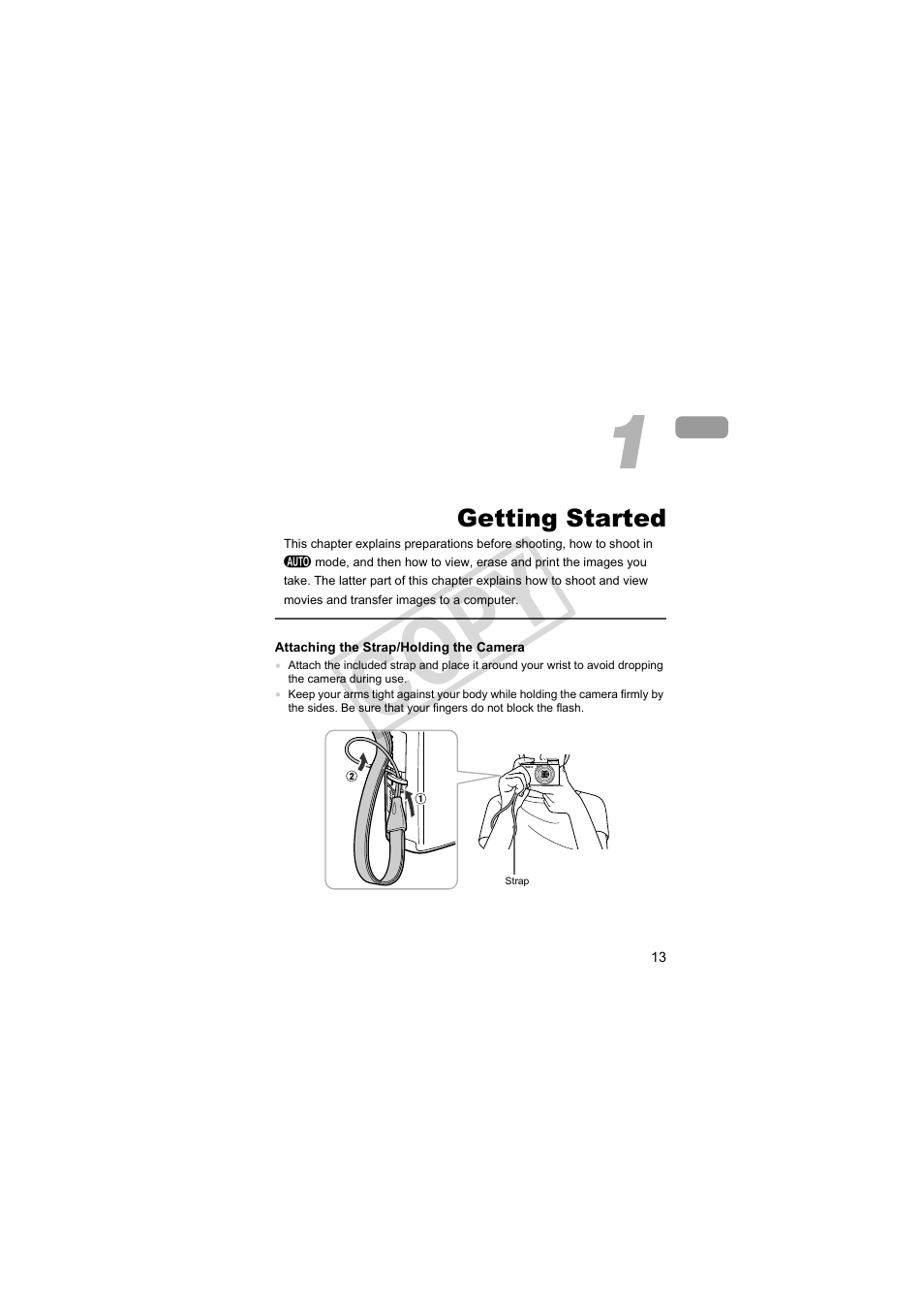 Getting started, Co py | Canon PowerShot Camera S90 User Manual | Page 13 / 179