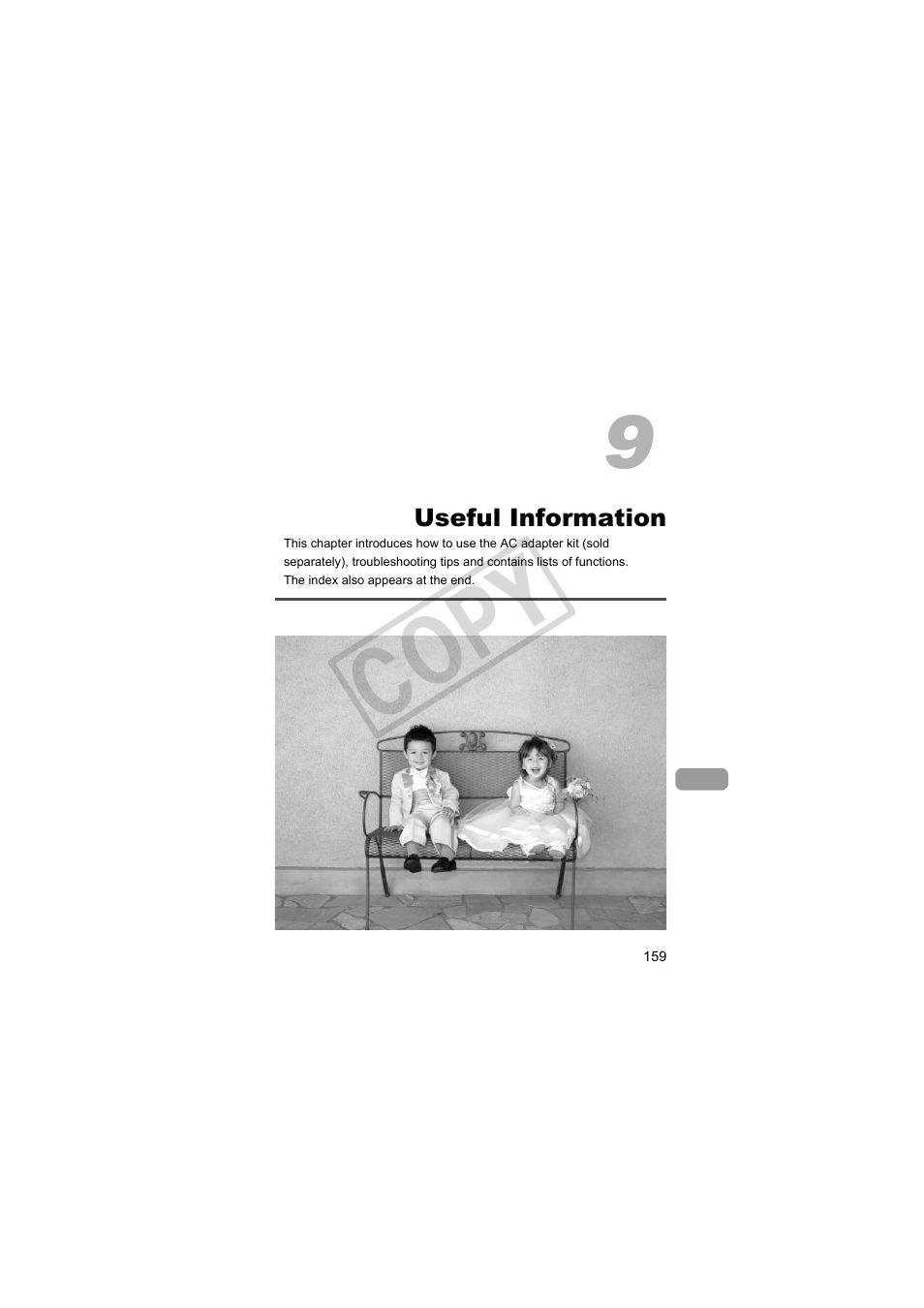 Useful information, Co py | Canon PowerShot Camera S90 User Manual | Page 159 / 179