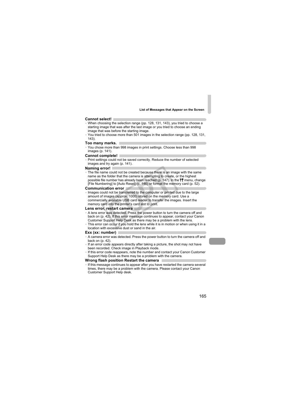 Co py | Canon PowerShot Camera S90 User Manual | Page 165 / 179