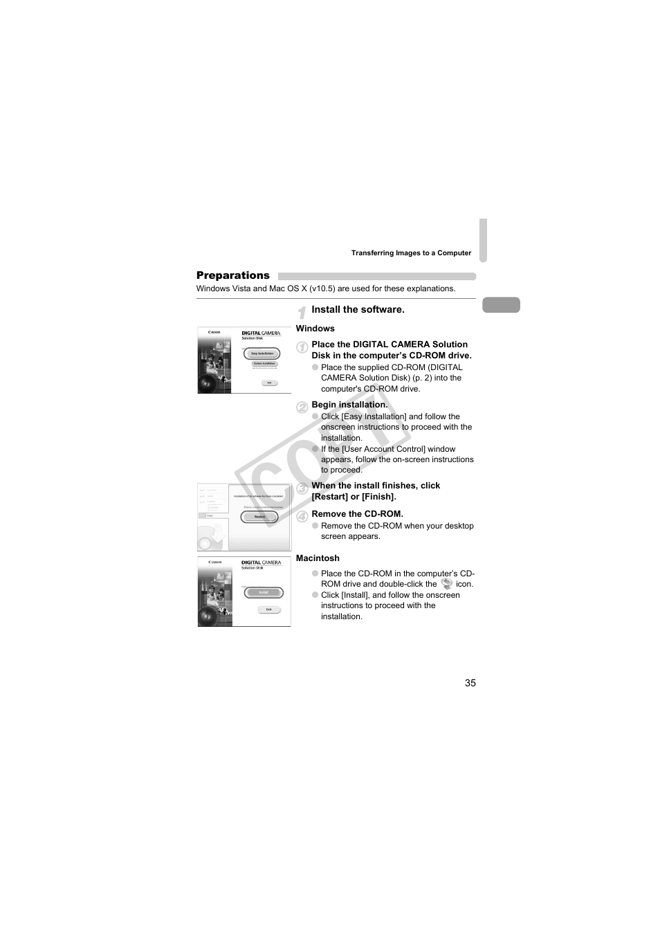 Co py | Canon PowerShot Camera S90 User Manual | Page 35 / 179