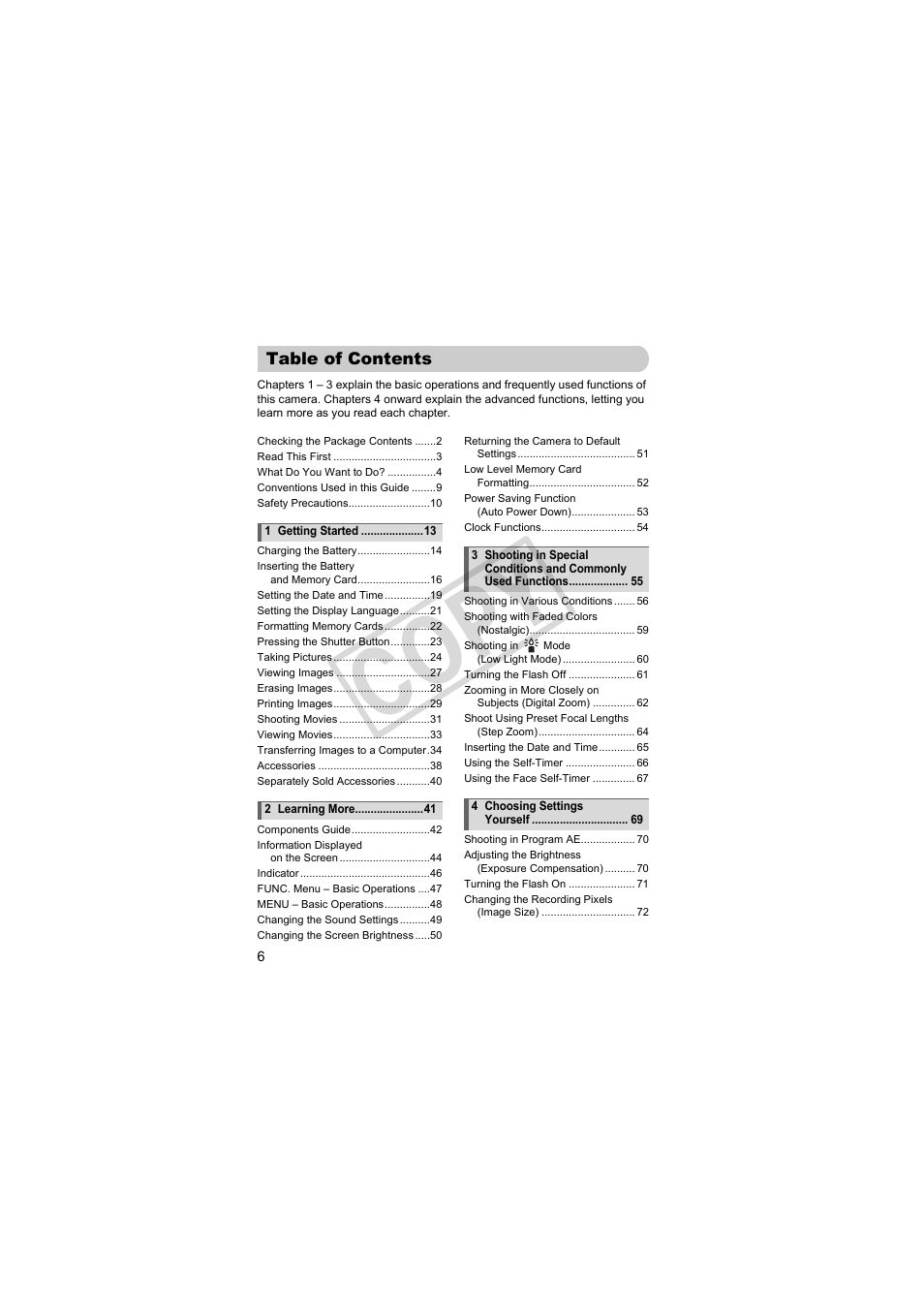 C o p y | Canon PowerShot Camera S90 User Manual | Page 6 / 179