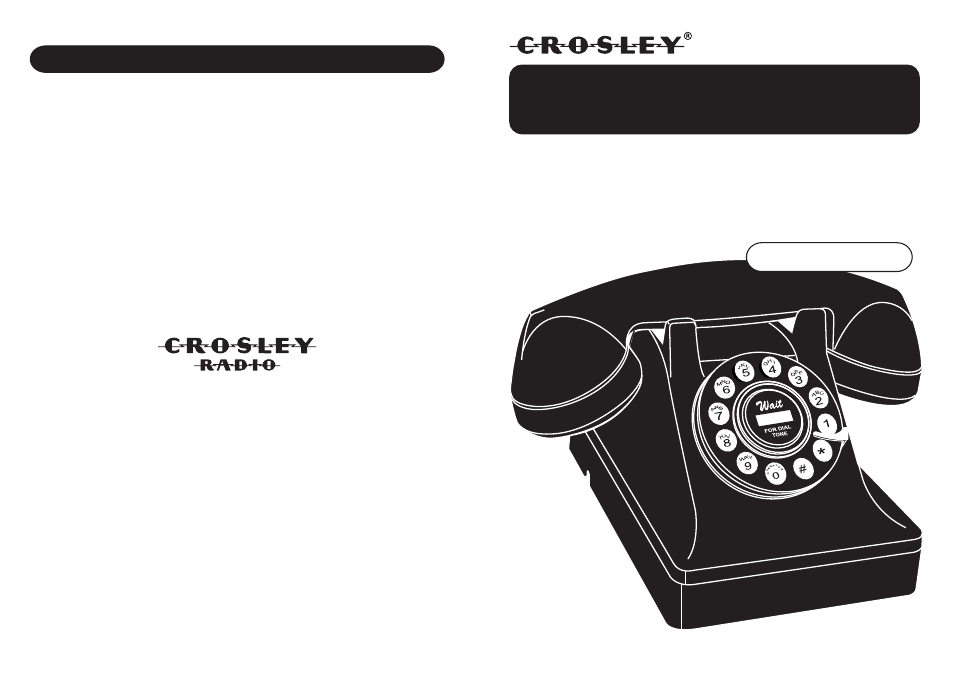 Crosley Radio CR60 User Manual | 2 pages