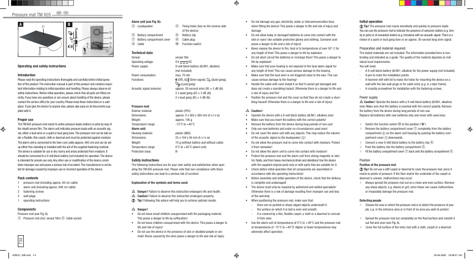 Dexaplan TM 605 User Manual | 2 pages