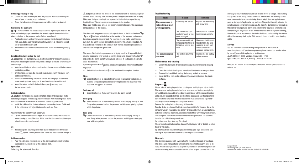 Dexaplan TM 605 User Manual | Page 2 / 2