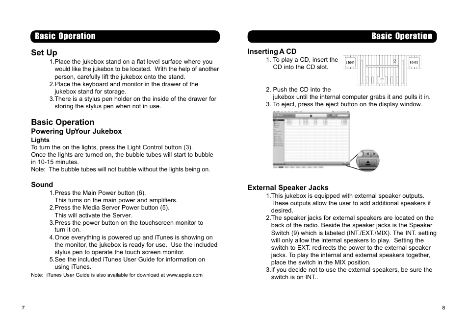 Basic operation | Crosley Radio Digital Jukebox CR-12DI User Manual | Page 5 / 7