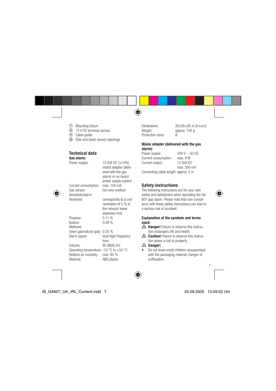 Dexaplan GA 607 User Manual | Page 5 / 14