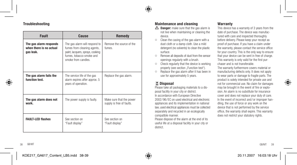 Dexaplan GA 617 User Manual | Page 20 / 23