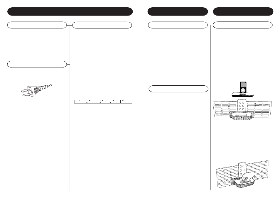 Basic operation, General, Programming stations | Ipod operation, Radio operation unpacking, Power source | Crosley Radio iJuke Deluxe CR12-2 User Manual | Page 8 / 8