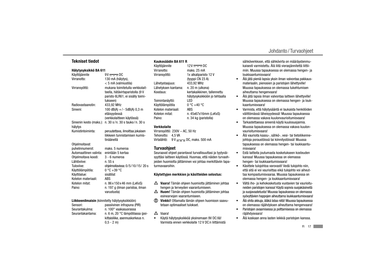 Dexaplan BA 611 User Manual | Page 18 / 35