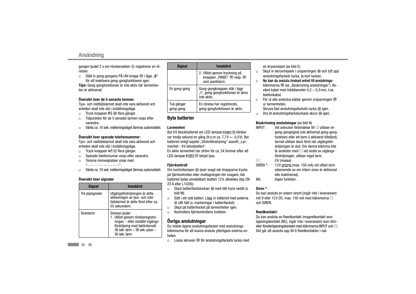 Användning | Dexaplan BA 611 User Manual | Page 33 / 35