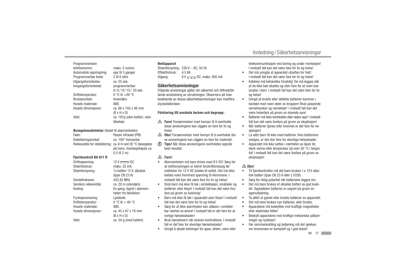 Dexaplan BA 611 User Manual | Page 28 / 35